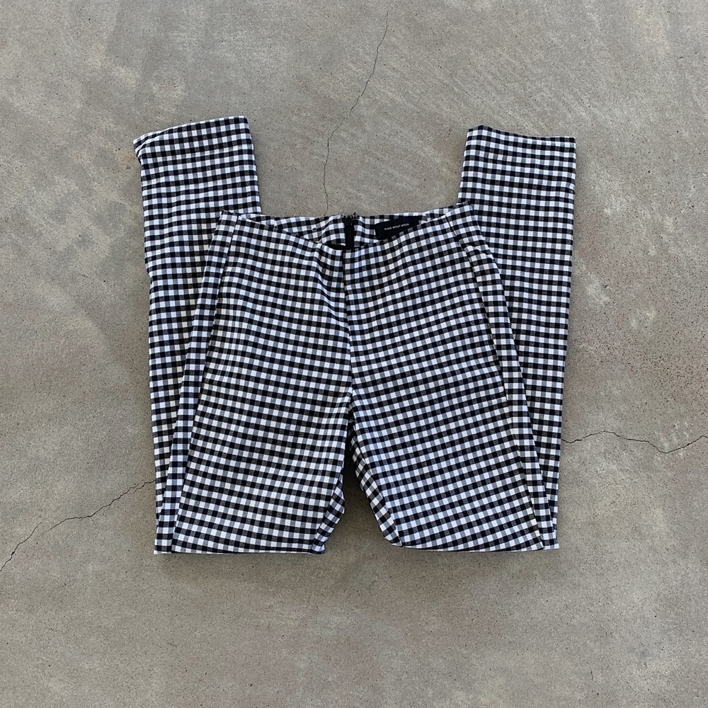 who what wear gingham pants